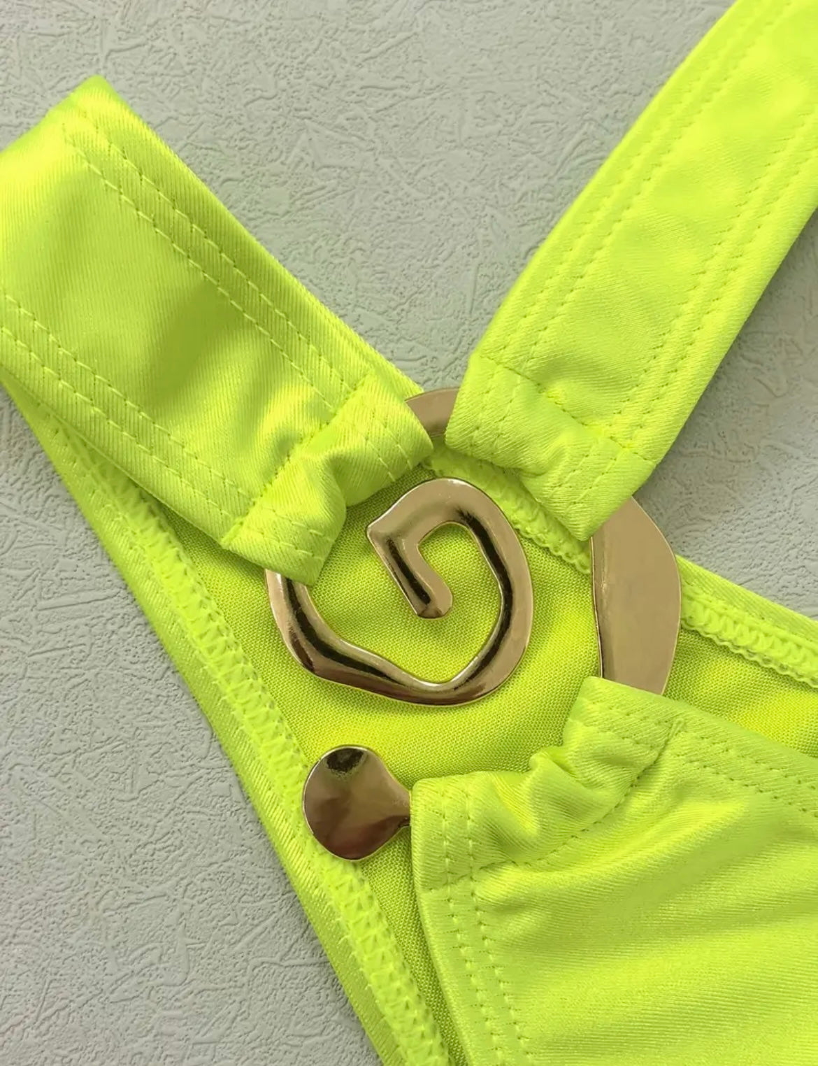 Neon Green One-Shoulder