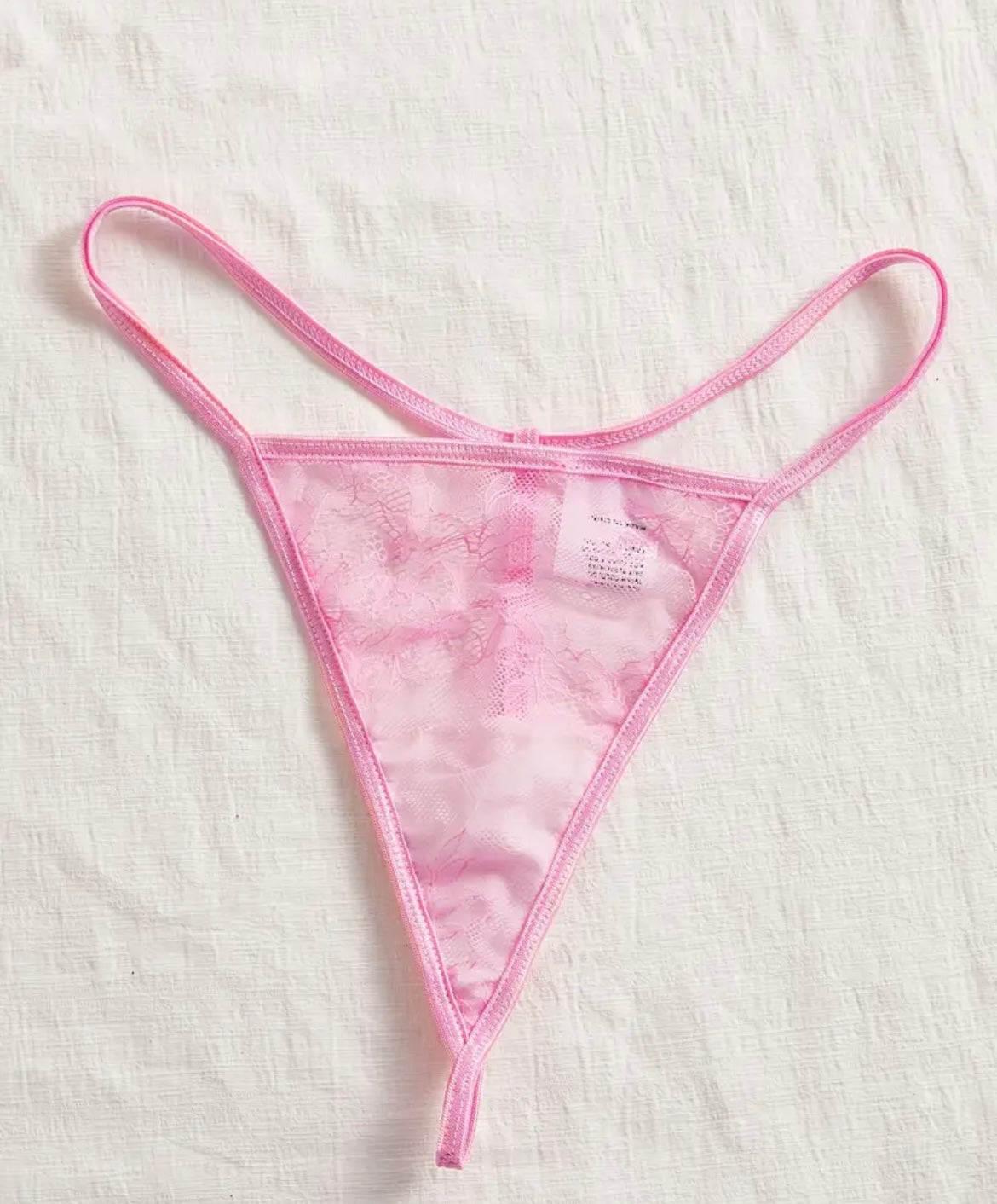 Pink Thong Set