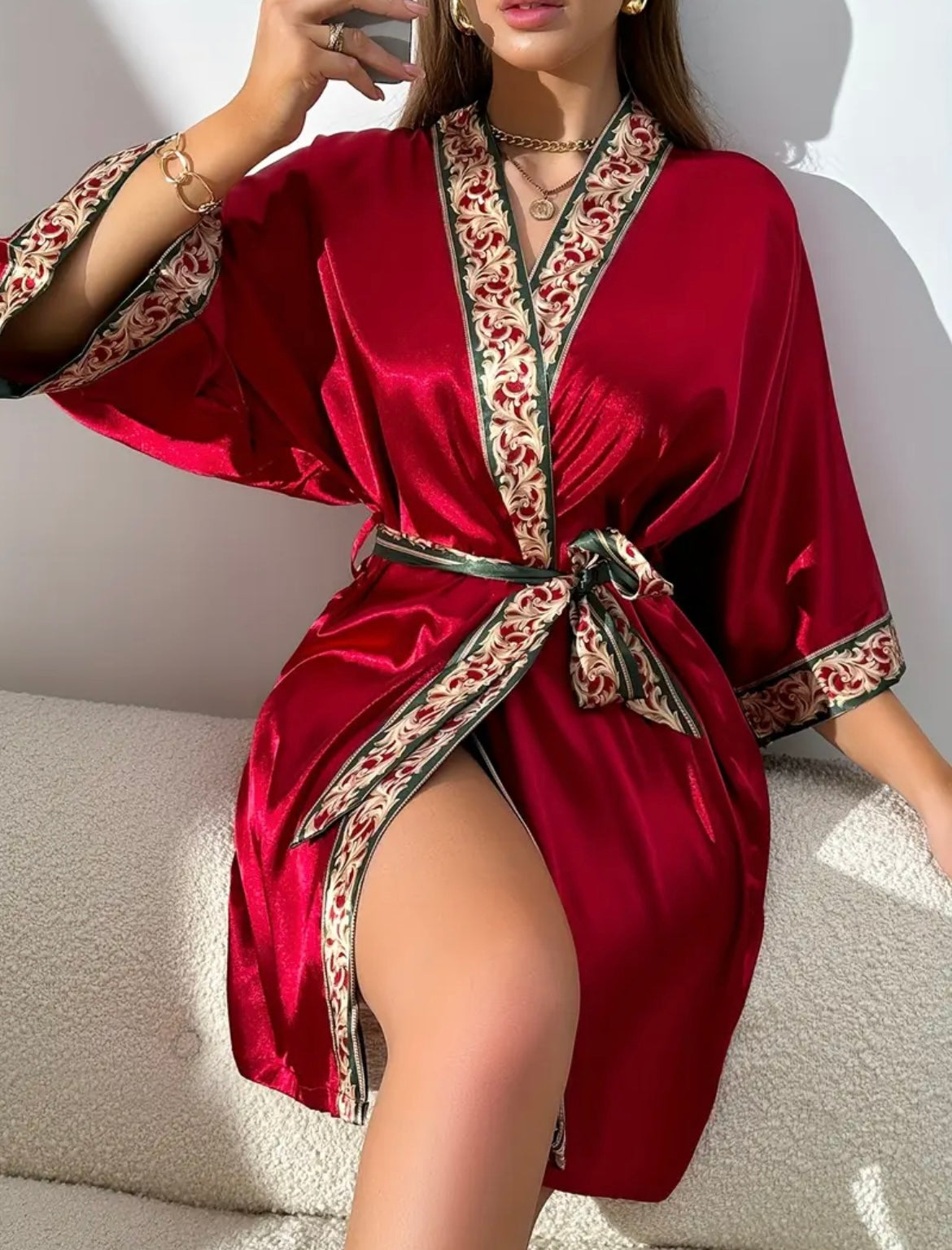 Tie-dye Printed Robe