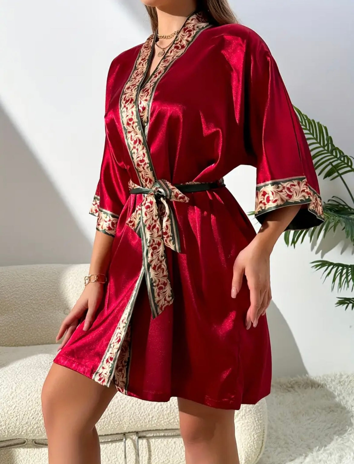 Tie-dye Printed Robe